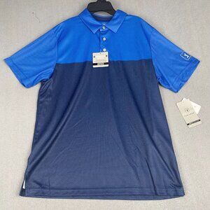 PGA TOUR Polo Shirt Men’s Size M Blue,Golf,UPF 50,Lightweigt,Athletic